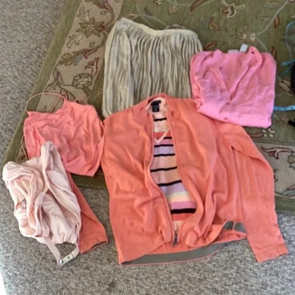 🪸Coral COTTON Cardigan Feminine Buttons FieldGear Sz M - Picture 6 of 16